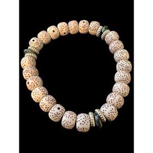 Robins Egg Colored Soft Beaded Stretchy Bracelet